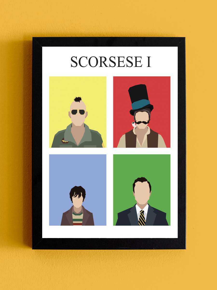 Scorsese I  Film Poster Tablo Siyah Çerçeveli Yüksek Kalite Film Duvar Tablo