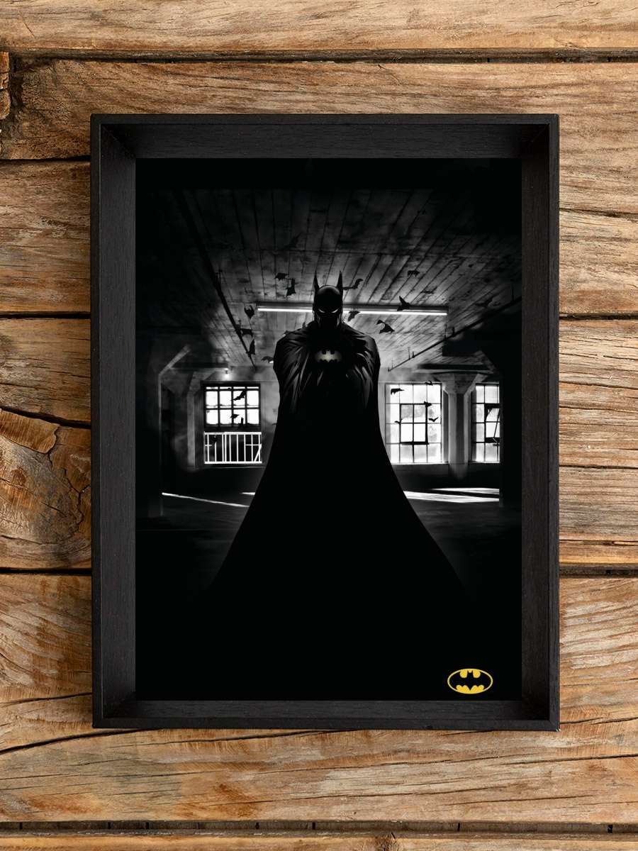 Batman - Beauty of Flight Film Poster Tablo Siyah Çerçeveli Yüksek Kalite Film Duvar Tablo