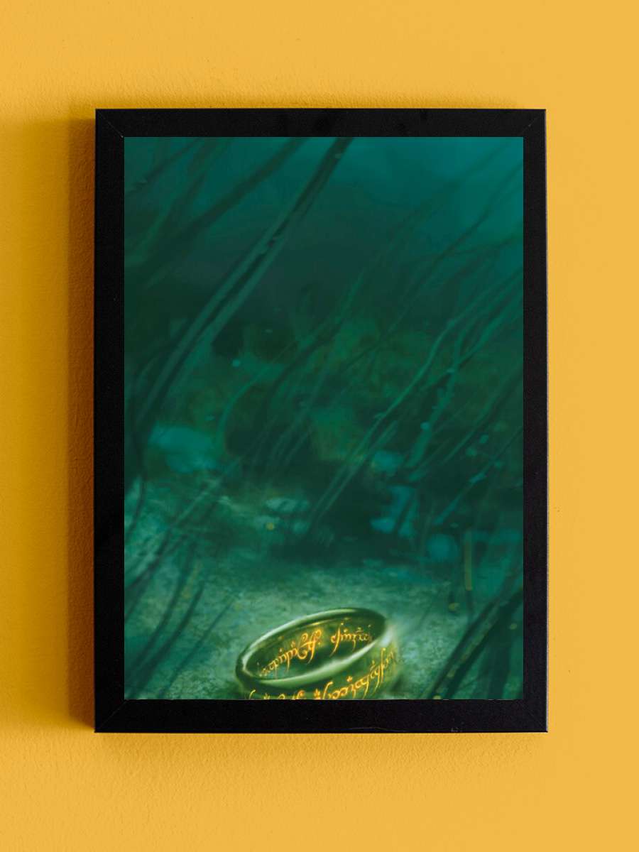 The Lord of the Rings - One… One ring to rule them all Film Poster Tablo Siyah Çerçeveli Yüksek Kalite Film Duvar Tablo