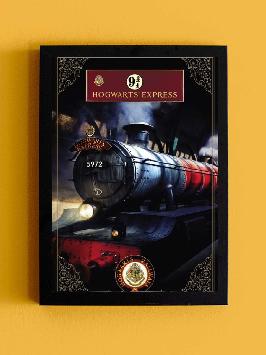 Harry Potter - Hogwarts Express Film Poster Tablo Siyah Çerçeveli Yüksek Kalite Film Duvar Tablo