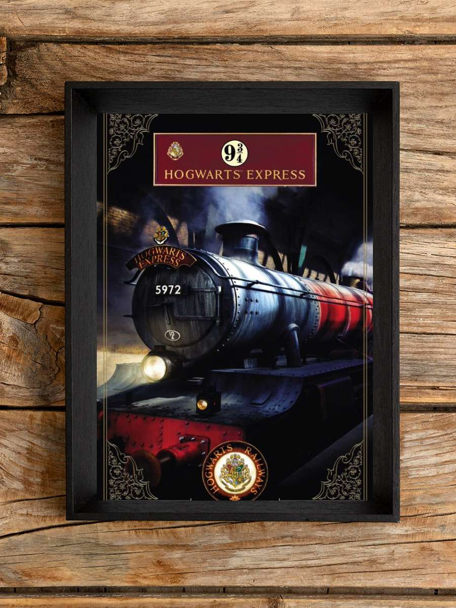 Harry Potter - Hogwarts Express Film Poster Tablo Siyah Çerçeveli Yüksek Kalite Film Duvar Tablo