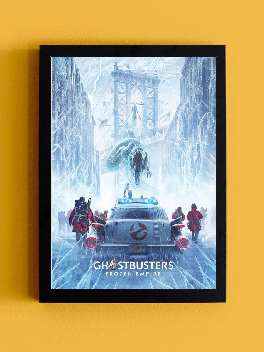 Ghostbusters: Frozen Empire - One Sheet Film Poster Tablo Siyah Çerçeveli Yüksek Kalite Film Duvar Tablo