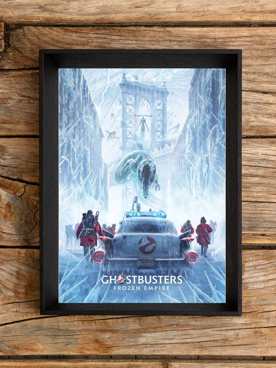 Ghostbusters: Frozen Empire - One Sheet Film Poster Tablo Siyah Çerçeveli Yüksek Kalite Film Duvar Tablo