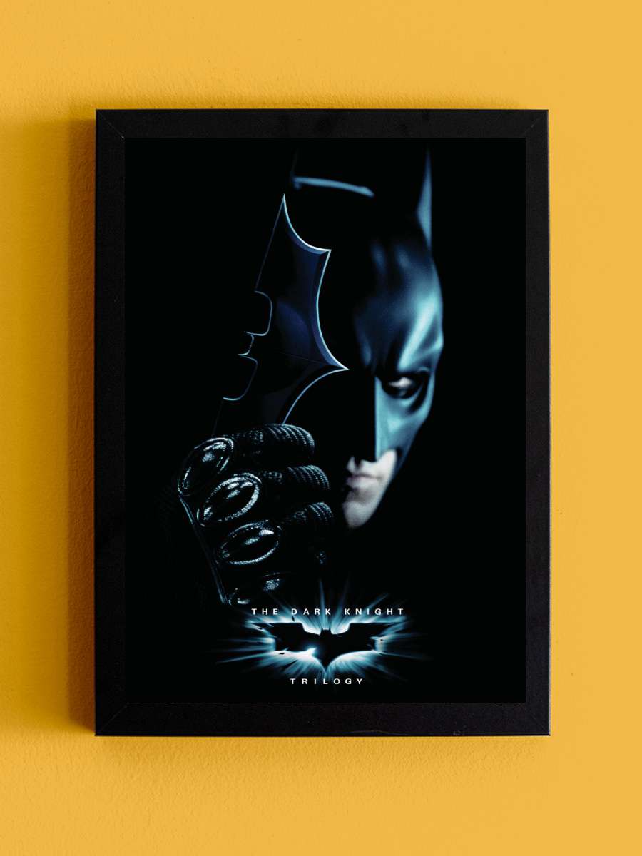 The Dark Knight Trilogy - Batman Film Poster Tablo Siyah Çerçeveli Yüksek Kalite Film Duvar Tablo