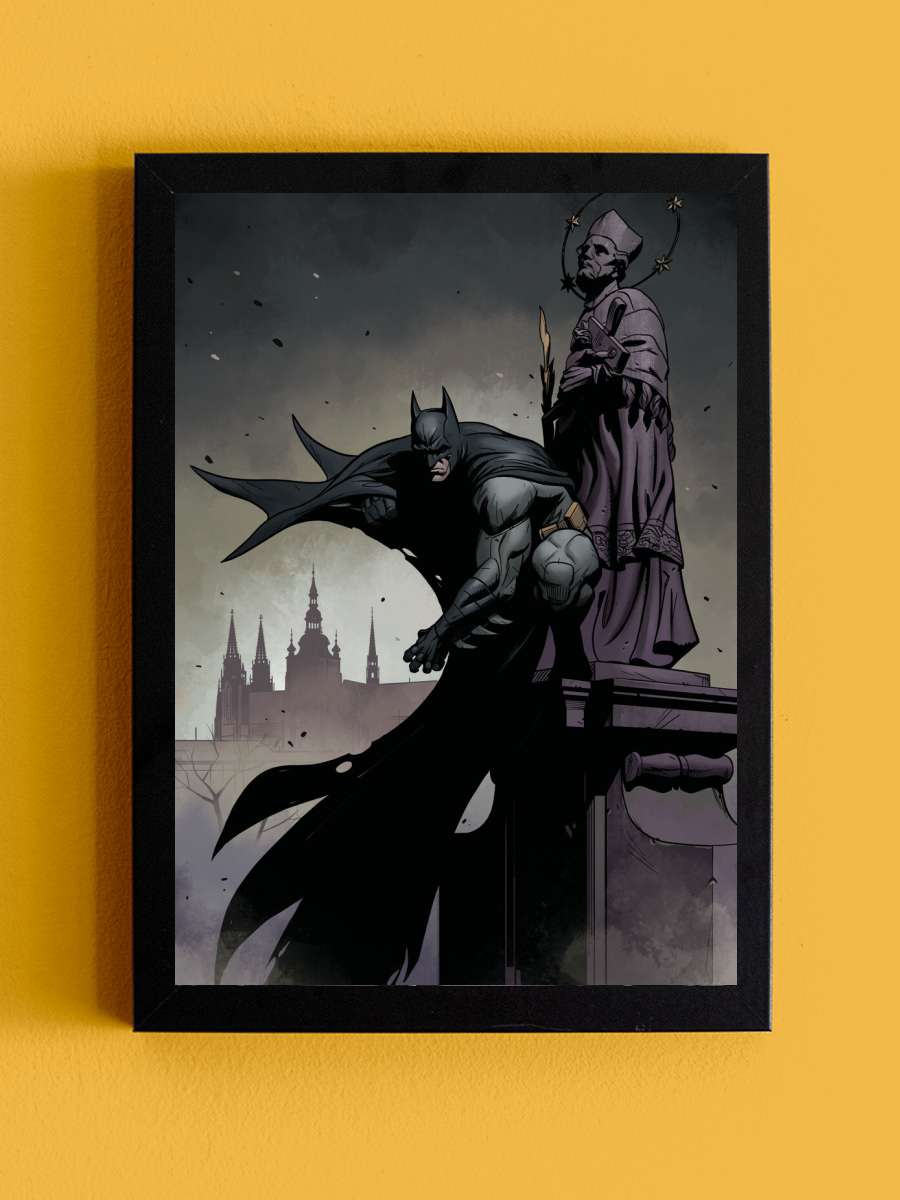 Batman - Prague, Czech republic Film Poster Tablo Siyah Çerçeveli Yüksek Kalite Film Duvar Tablo