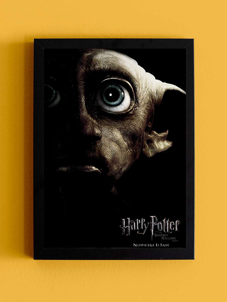 Harry Potter - Dobby Film Poster Tablo Siyah Çerçeveli Yüksek Kalite Film Duvar Tablo