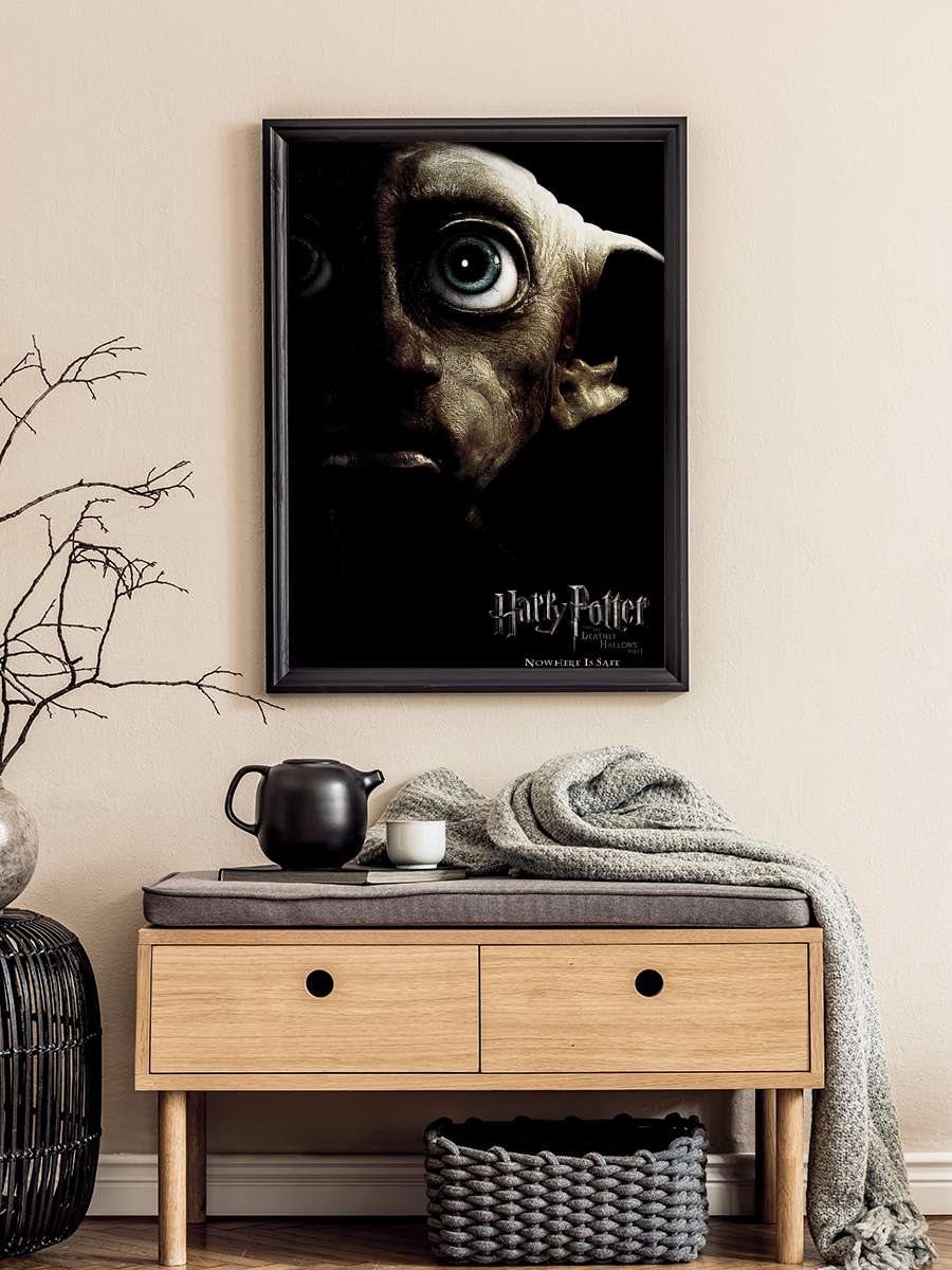 Harry Potter - Dobby Film Poster Tablo Siyah Çerçeveli Yüksek Kalite Film Duvar Tablo