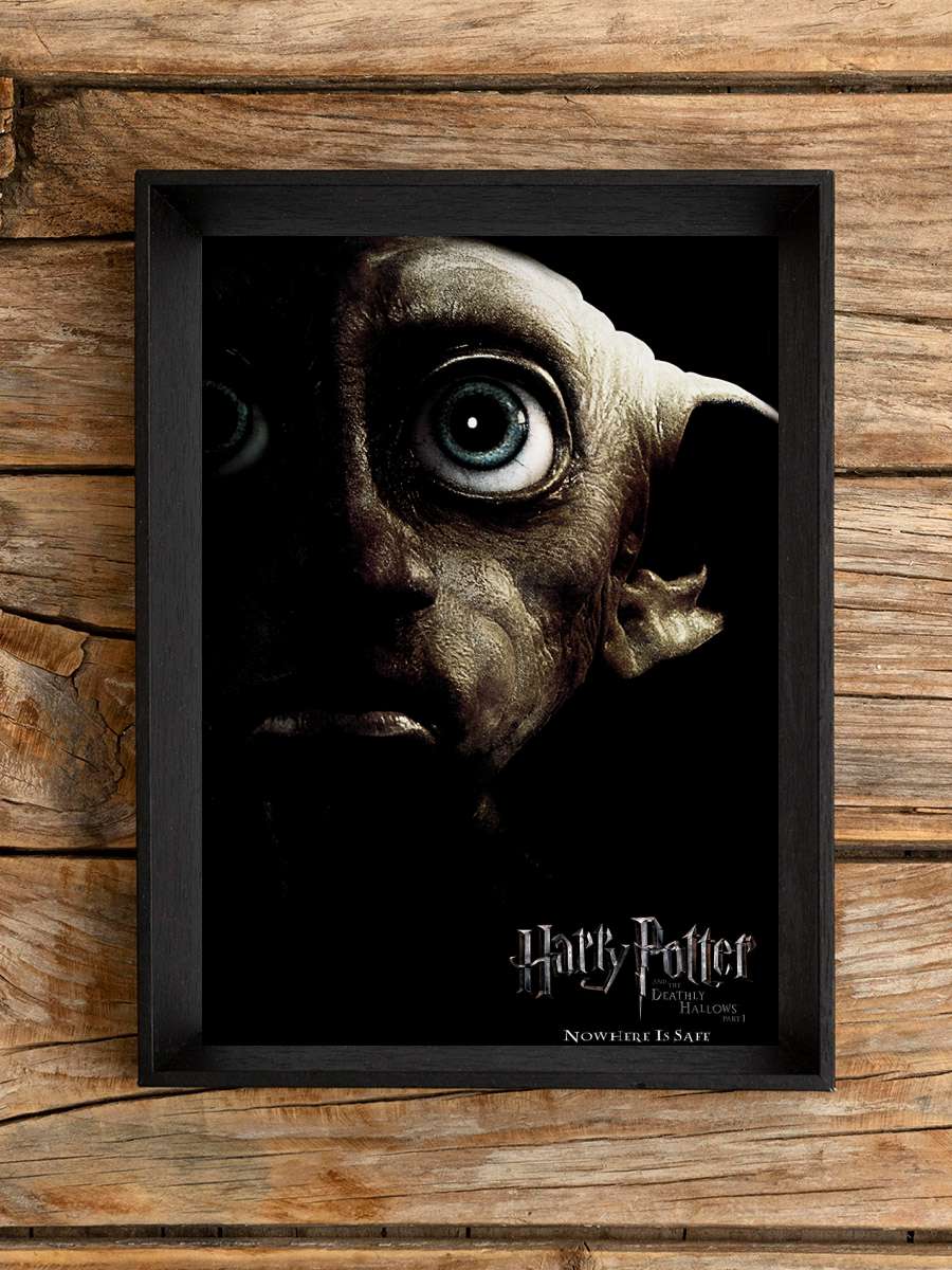 Harry Potter - Dobby Film Poster Tablo Siyah Çerçeveli Yüksek Kalite Film Duvar Tablo