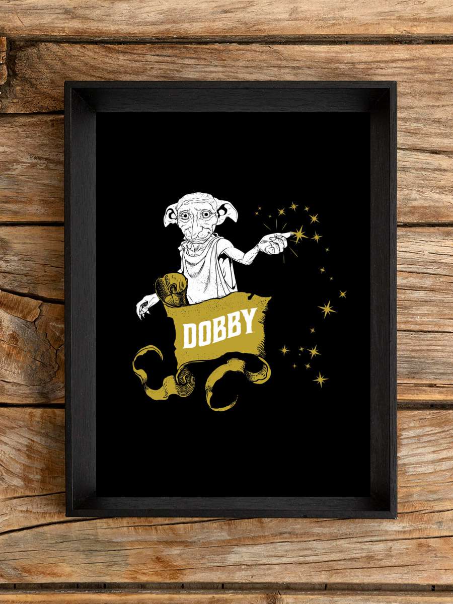 Harry Potter - Dobby Film Poster Tablo Siyah Çerçeveli Yüksek Kalite Film Duvar Tablo