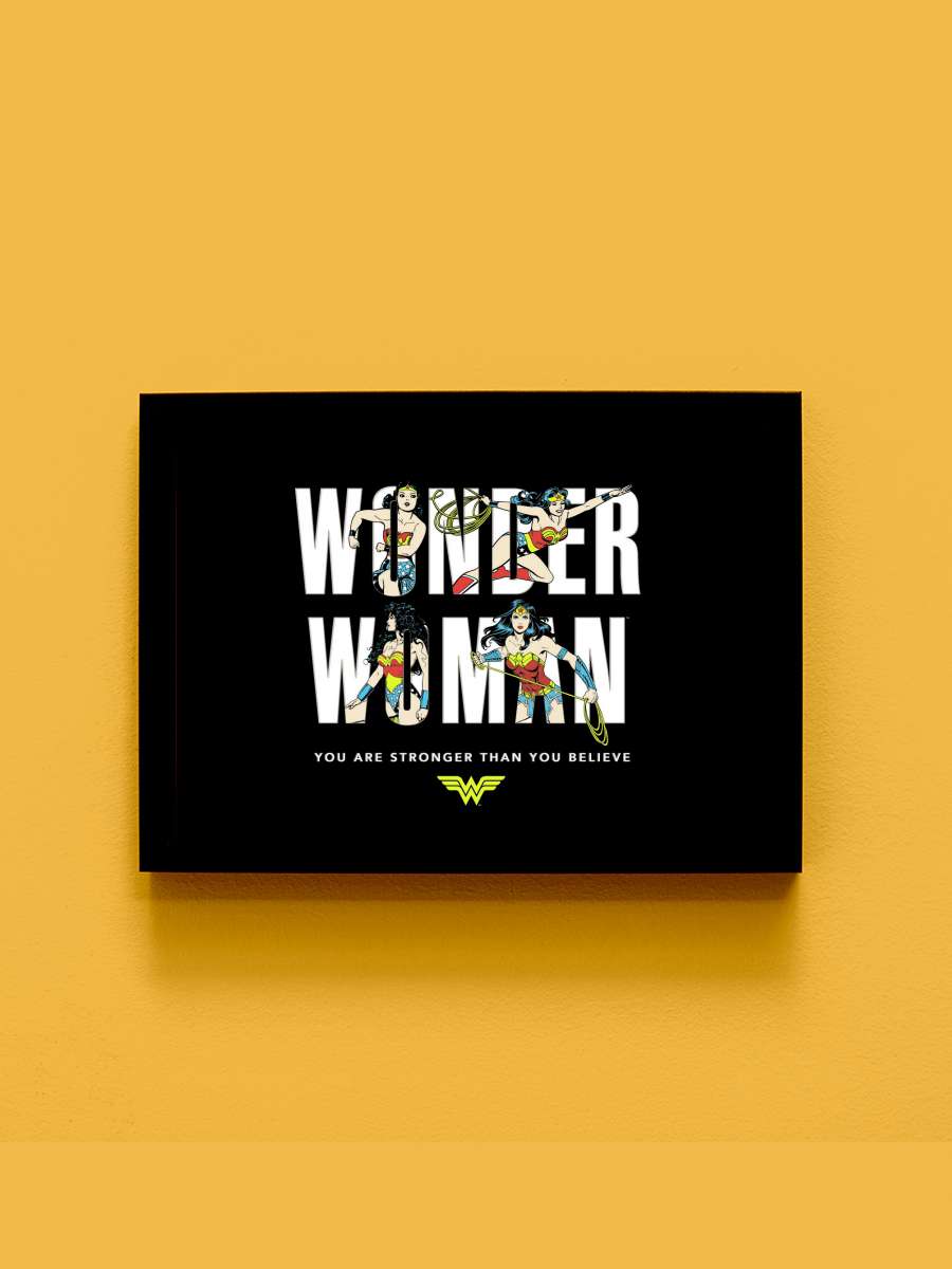 Wonder Woman - You are strong Film Poster Tablo Siyah Çerçeveli Yüksek Kalite Film Duvar Tablo