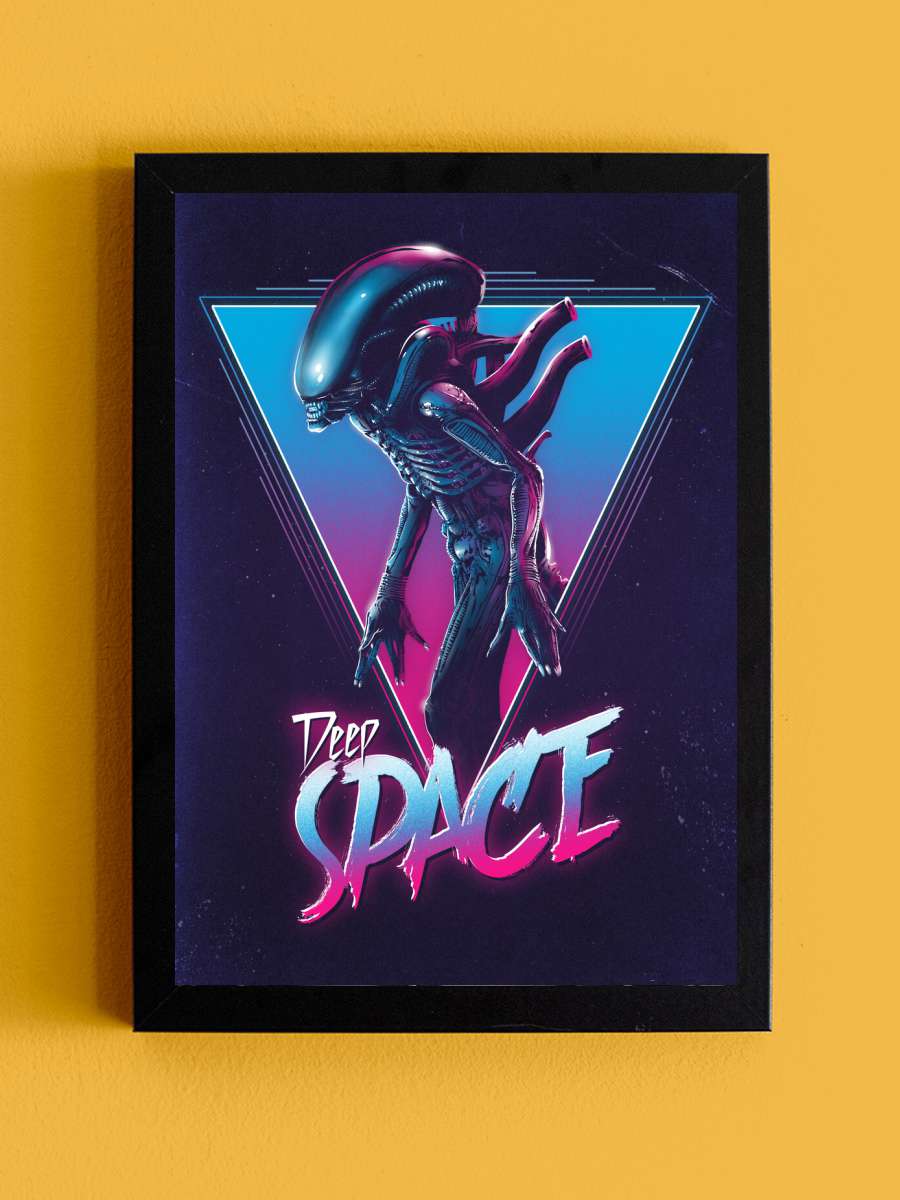 Deep Space Film Poster Tablo Siyah Çerçeveli Yüksek Kalite Film Duvar Tablo