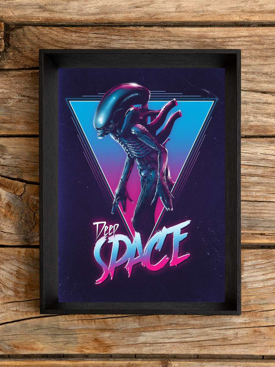 Deep Space Film Poster Tablo Siyah Çerçeveli Yüksek Kalite Film Duvar Tablo