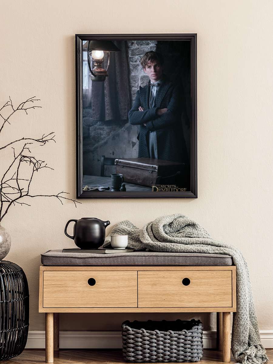 Fantastic Beasts - Newt… Newt Scamander Film Poster Tablo Siyah Çerçeveli Yüksek Kalite Film Duvar Tablo