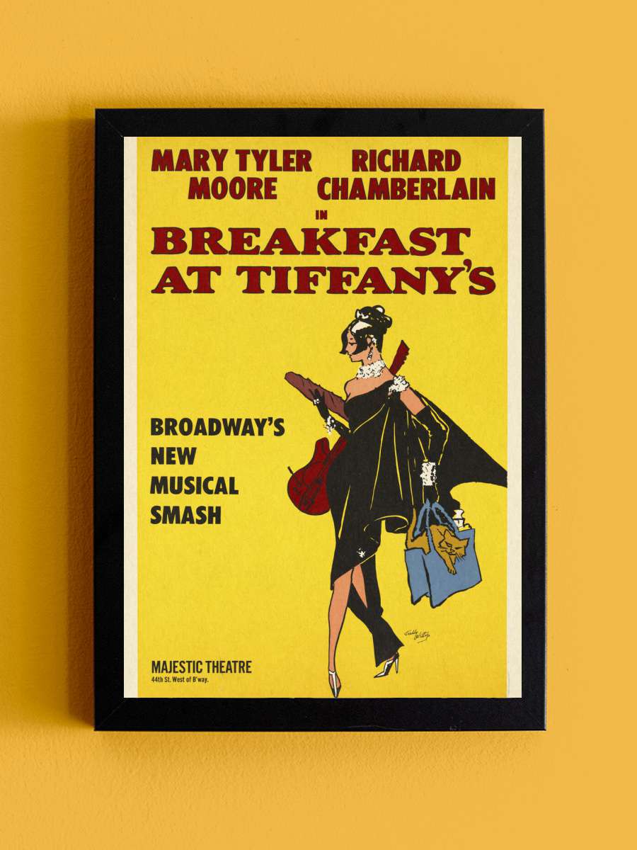 Breakfast at Tiffany's, 1966 … (Vintage Theatre… Film Poster Tablo Siyah Çerçeveli Yüksek Kalite Film Duvar Tablo