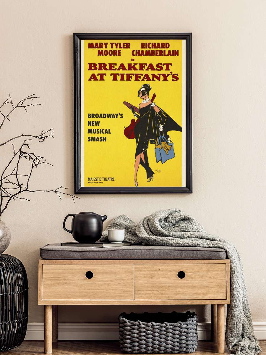 Breakfast at Tiffany's, 1966 … (Vintage Theatre… Film Poster Tablo Siyah Çerçeveli Yüksek Kalite Film Duvar Tablo