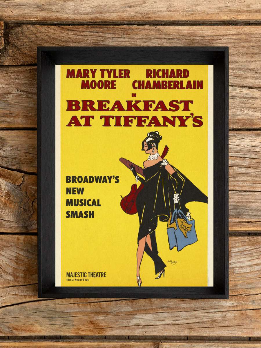 Breakfast at Tiffany's, 1966 … (Vintage Theatre… Film Poster Tablo Siyah Çerçeveli Yüksek Kalite Film Duvar Tablo