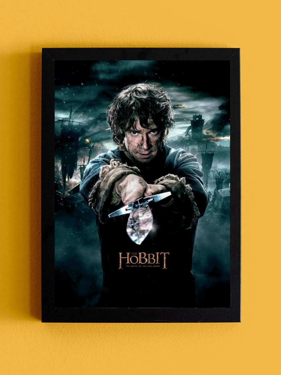 Hobbit - Bilbo Baggins Film Poster Tablo Siyah Çerçeveli Yüksek Kalite Film Duvar Tablo