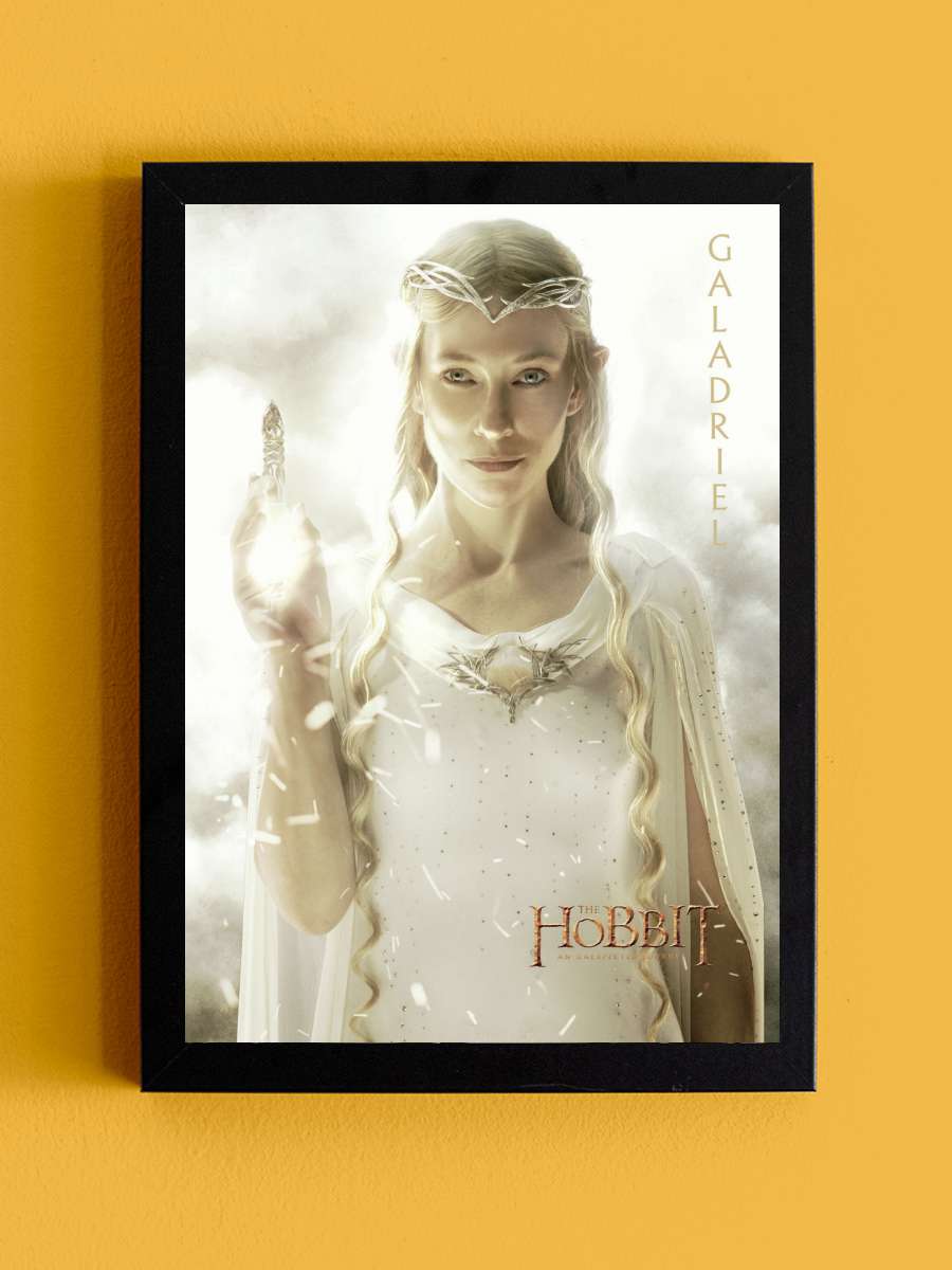 Hobbit - Galadriel Film Poster Tablo Siyah Çerçeveli Yüksek Kalite Film Duvar Tablo