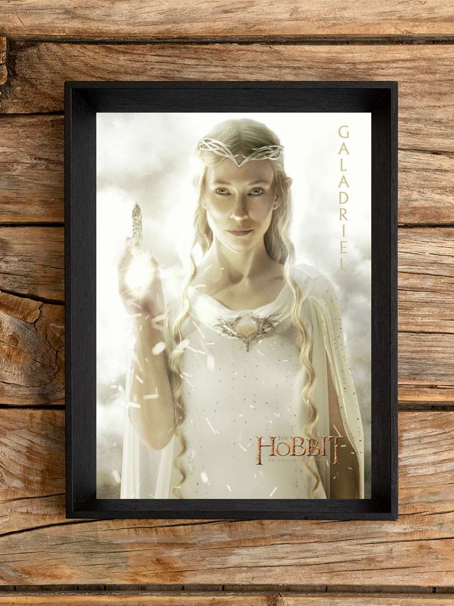 Hobbit - Galadriel Film Poster Tablo Siyah Çerçeveli Yüksek Kalite Film Duvar Tablo