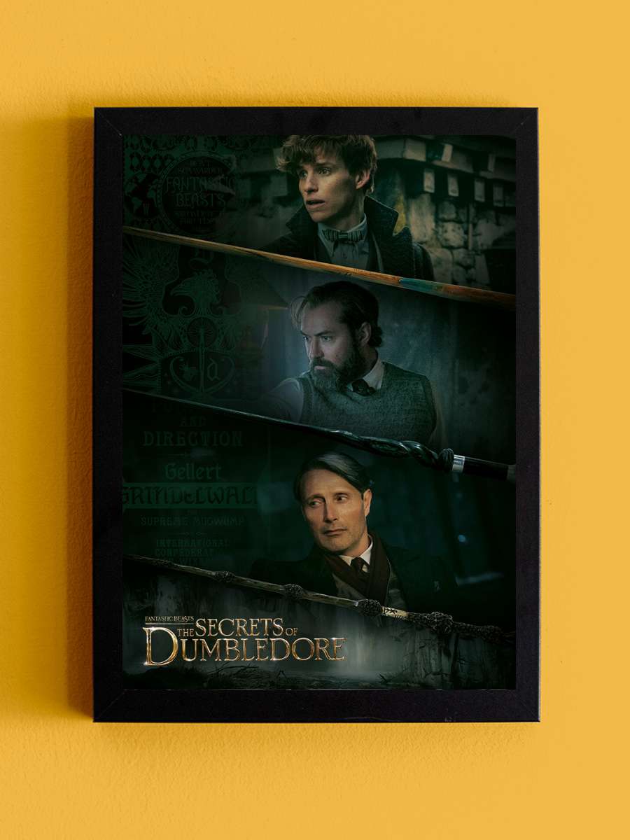 Fantastic Beasts: The Secrets of Dumbledore -… Film Poster Tablo Siyah Çerçeveli Yüksek Kalite Film Duvar Tablo