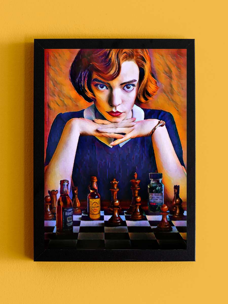 Chess 3 Film Poster Tablo Siyah Çerçeveli Yüksek Kalite Film Duvar Tablo