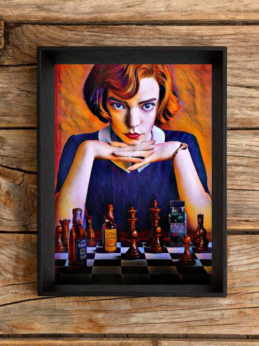 Chess 3 Film Poster Tablo Siyah Çerçeveli Yüksek Kalite Film Duvar Tablo