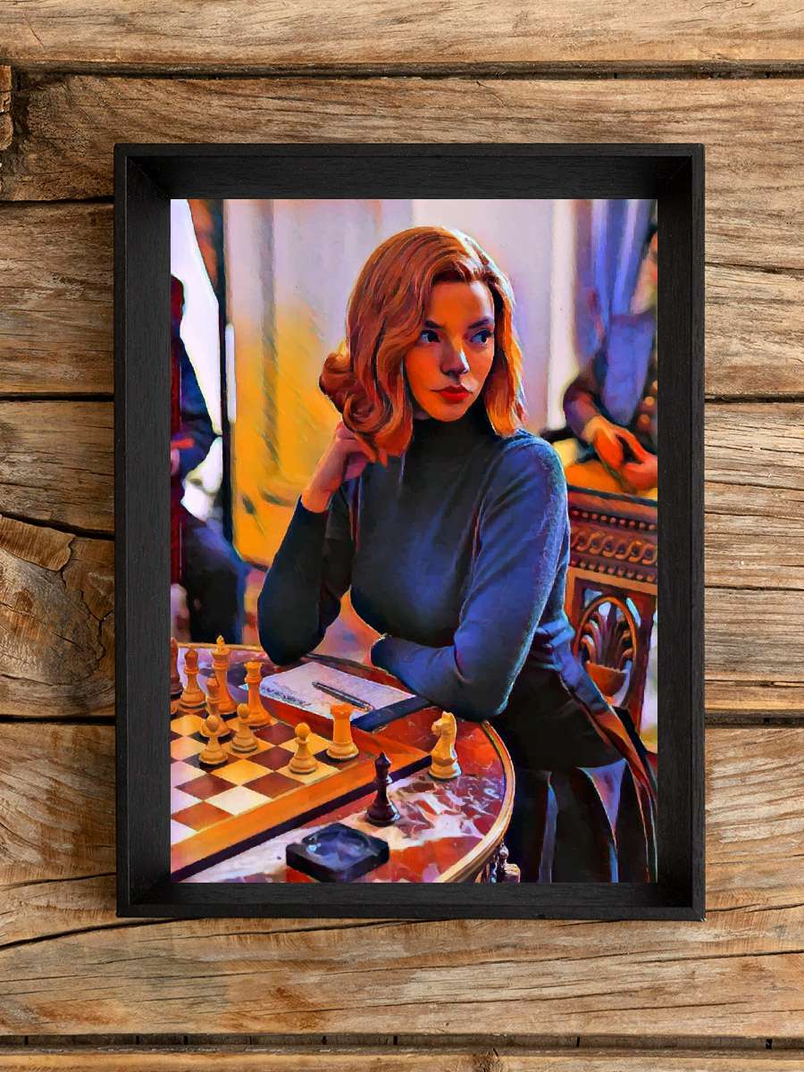 Chess 6 Film Poster Tablo Siyah Çerçeveli Yüksek Kalite Film Duvar Tablo