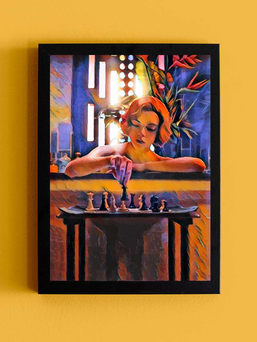 Chess 7 Film Poster Tablo Siyah Çerçeveli Yüksek Kalite Film Duvar Tablo