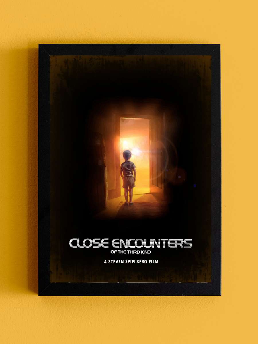 Alien Encounters Film Poster Tablo Siyah Çerçeveli Yüksek Kalite Film Duvar Tablo