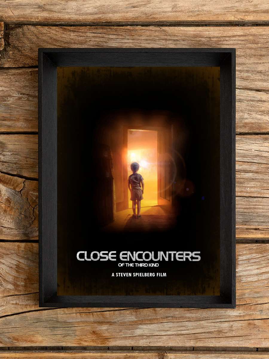 Alien Encounters Film Poster Tablo Siyah Çerçeveli Yüksek Kalite Film Duvar Tablo