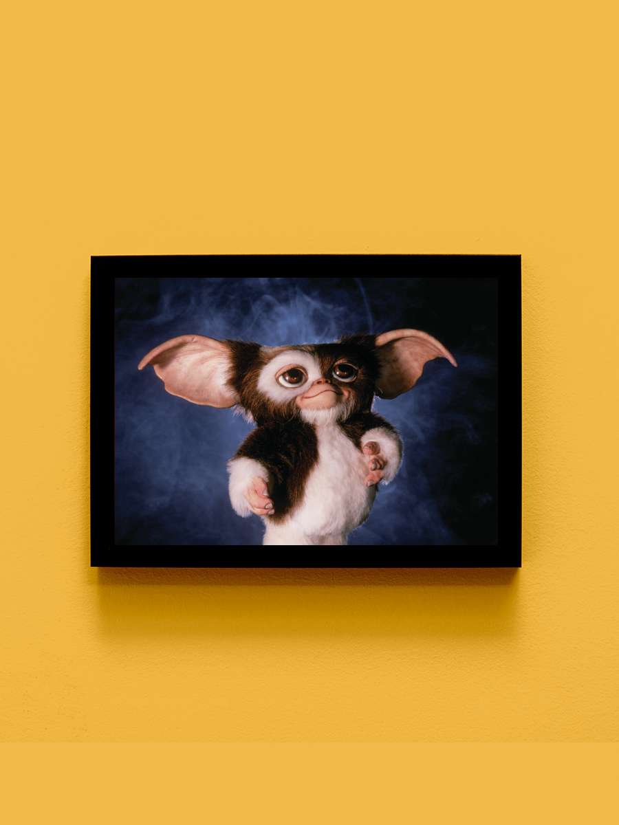 Gremlins Film Poster Tablo Siyah Çerçeveli Yüksek Kalite Film Duvar Tablo