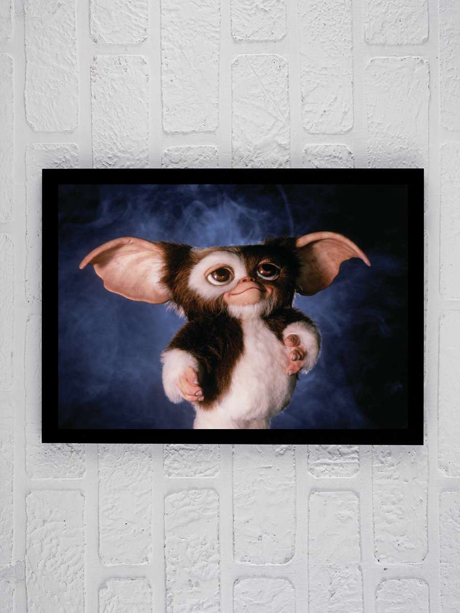 Gremlins Film Poster Tablo Siyah Çerçeveli Yüksek Kalite Film Duvar Tablo