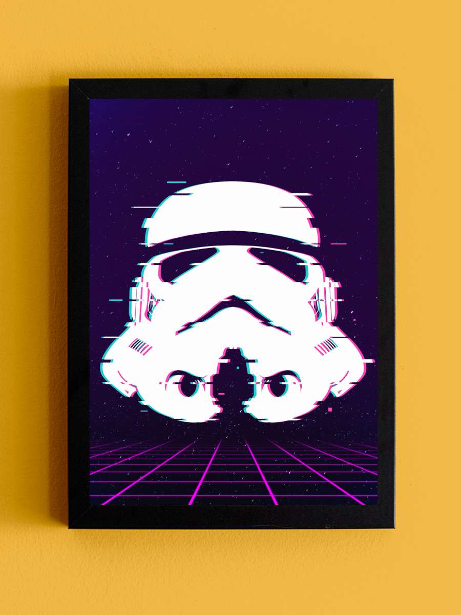 Glitch trooper Film Poster Tablo Siyah Çerçeveli Yüksek Kalite Film Duvar Tablo