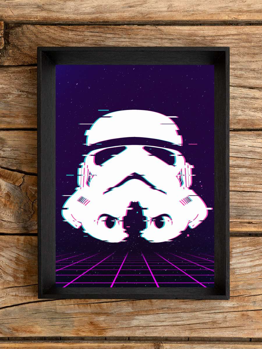 Glitch trooper Film Poster Tablo Siyah Çerçeveli Yüksek Kalite Film Duvar Tablo