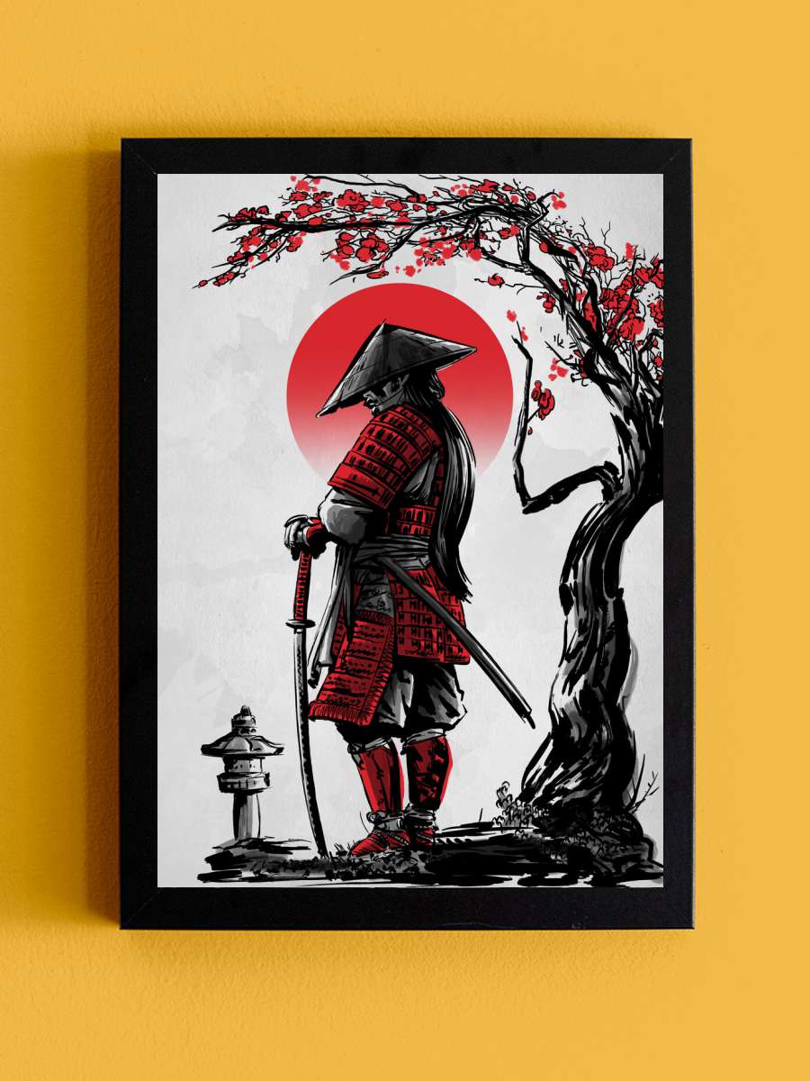 Lonely Ronin Film Poster Tablo Siyah Çerçeveli Yüksek Kalite Film Duvar Tablo