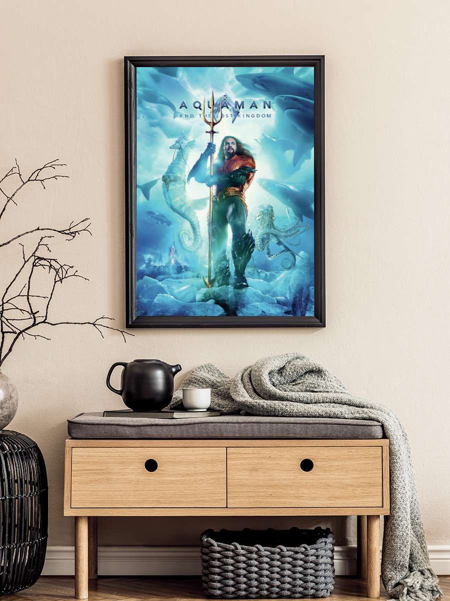 Aquaman and the Lost Kingdom -… - King Film Poster Tablo Siyah Çerçeveli Yüksek Kalite Film Duvar Tablo