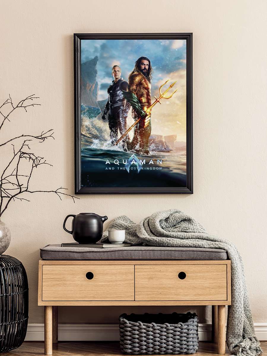 Aquaman and the Lost Kingdom -… - Ocean Master Film Poster Tablo Siyah Çerçeveli Yüksek Kalite Film Duvar Tablo