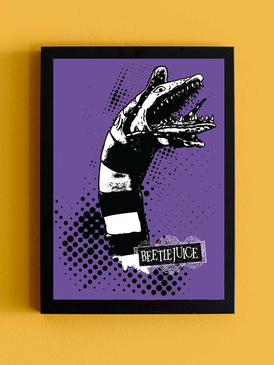 Beetlejuice - Sandworm Film Poster Tablo Siyah Çerçeveli Yüksek Kalite Film Duvar Tablo