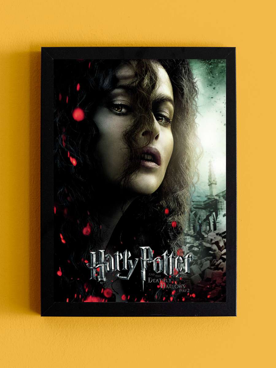 Bellatrix Lestrange - Deathly… Deathly Hallows Film Poster Tablo Siyah Çerçeveli Yüksek Kalite Film Duvar Tablo