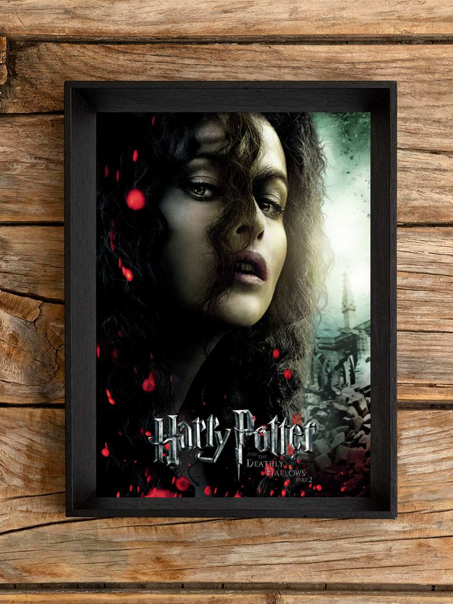 Bellatrix Lestrange - Deathly… Deathly Hallows Film Poster Tablo Siyah Çerçeveli Yüksek Kalite Film Duvar Tablo