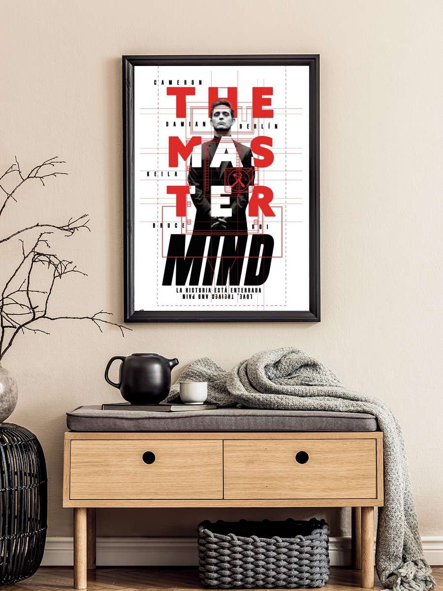 La Casa Del Papel Berlin - Master Mind Film Poster Tablo Siyah Çerçeveli Yüksek Kalite Film Duvar Tablo