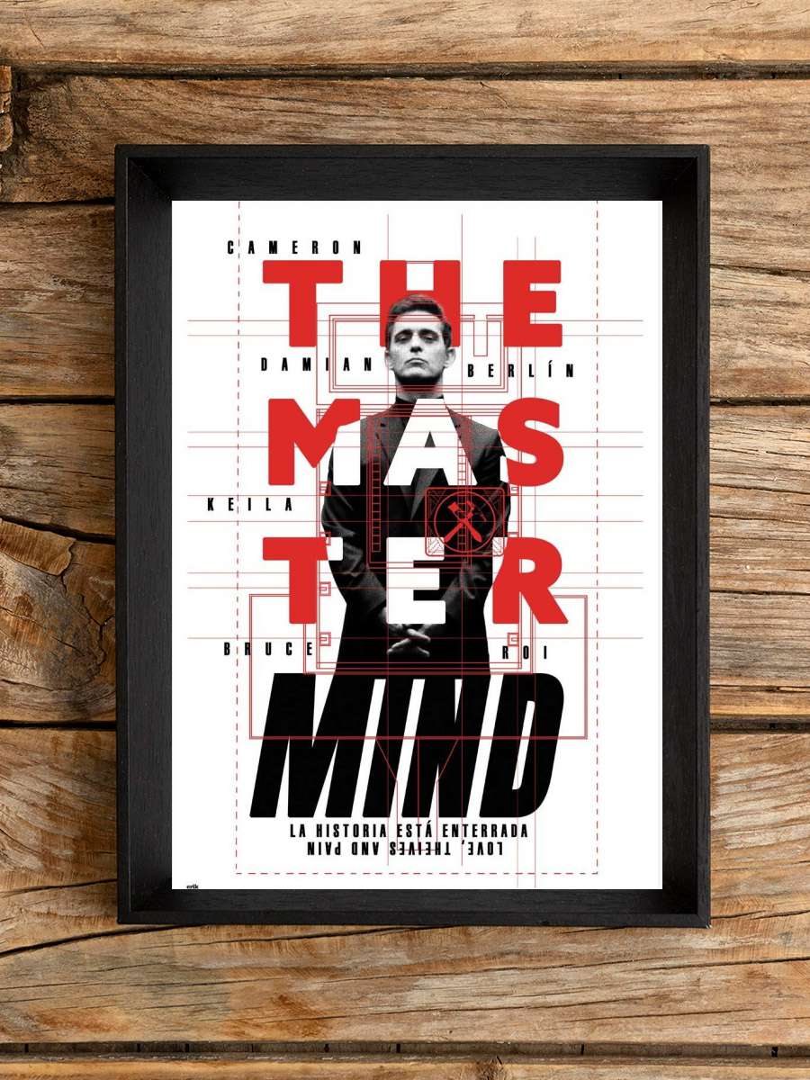 La Casa Del Papel Berlin - Master Mind Film Poster Tablo Siyah Çerçeveli Yüksek Kalite Film Duvar Tablo