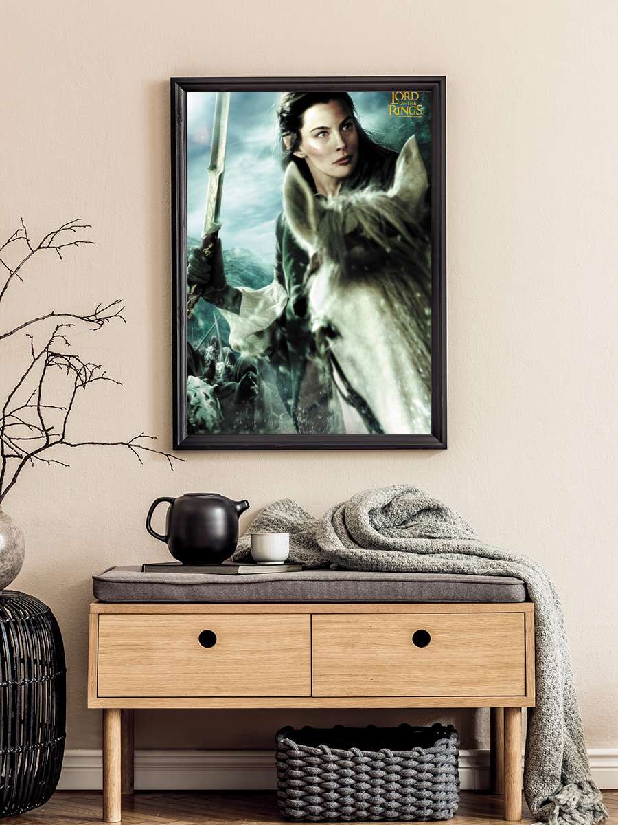 Lord of the Rings - Arwen Film Poster Tablo Siyah Çerçeveli Yüksek Kalite Film Duvar Tablo