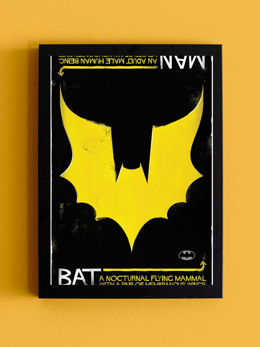 Batman - Nocturnal Film Poster Tablo Siyah Çerçeveli Yüksek Kalite Film Duvar Tablo