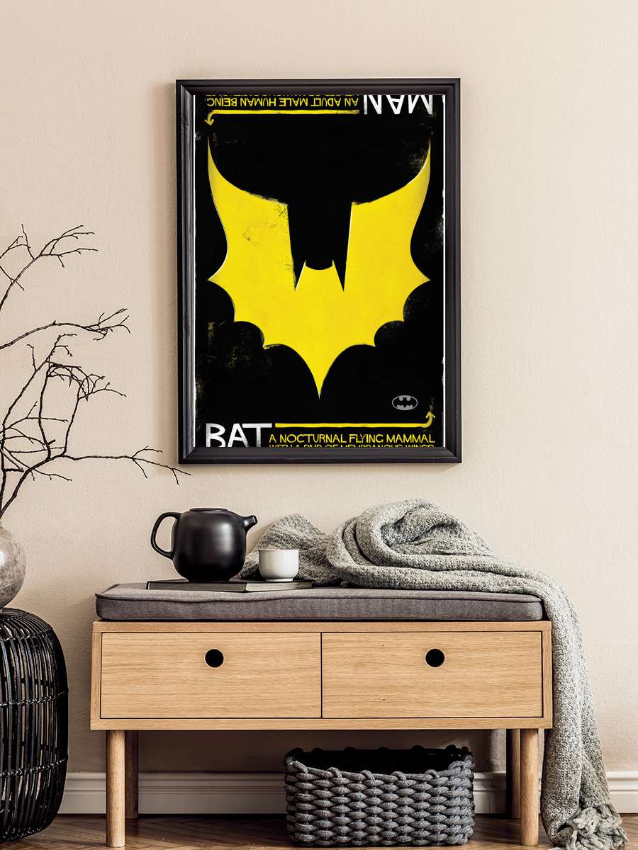 Batman - Nocturnal Film Poster Tablo Siyah Çerçeveli Yüksek Kalite Film Duvar Tablo