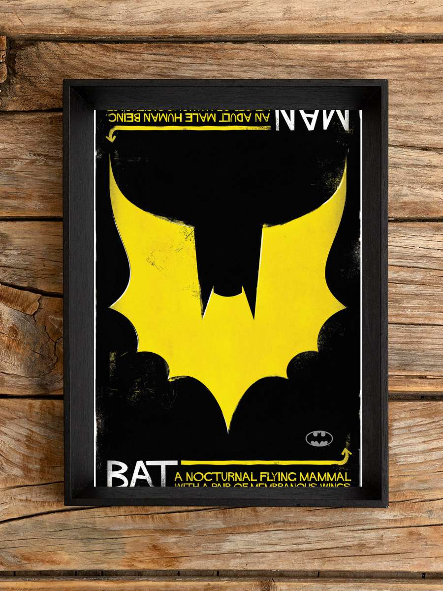 Batman - Nocturnal Film Poster Tablo Siyah Çerçeveli Yüksek Kalite Film Duvar Tablo