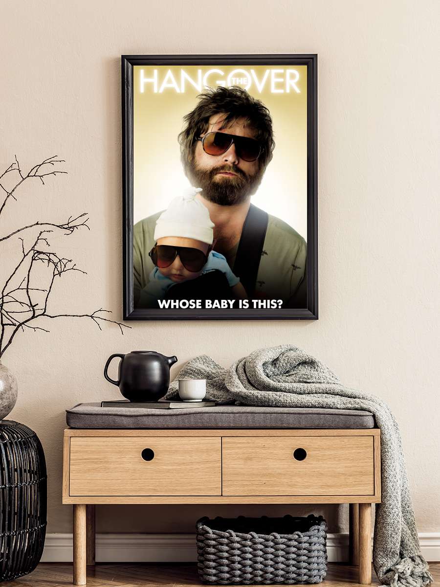 The Hangover - Whose Baby is… is this? Film Poster Tablo Siyah Çerçeveli Yüksek Kalite Film Duvar Tablo