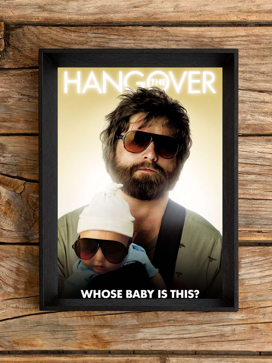 The Hangover - Whose Baby is… is this? Film Poster Tablo Siyah Çerçeveli Yüksek Kalite Film Duvar Tablo