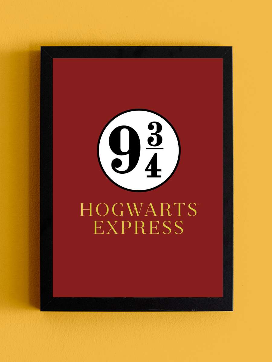 Harry Potter - Platform 9 3/4 Film Poster Tablo Siyah Çerçeveli Yüksek Kalite Film Duvar Tablo