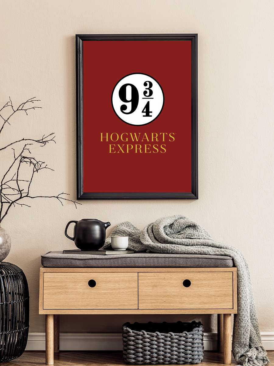 Harry Potter - Platform 9 3/4 Film Poster Tablo Siyah Çerçeveli Yüksek Kalite Film Duvar Tablo